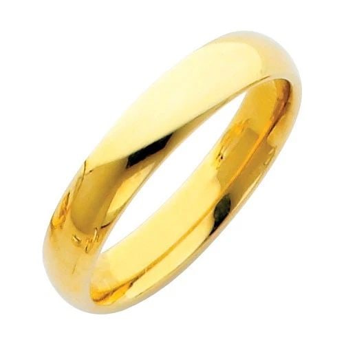NEW 14K YELLOW GOLD 4MM COMFORT FIT WEDDING BAND - SIZE 4-12: NEW 14K YELLOW GOLD 4MM COMFORT FIT WEDDING BAND 4MM COMFORT FIT WEDDING BAND NEW 14K YELLOW GOLD WIDTH: 4 mm Average Apx. WEIGHT: 3.2g