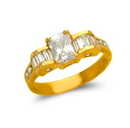 NEW 14K YELLOW GOLD LADIES FASHION SOLITAIRE RING: NEW 14K YELLOW GOLD LADIES FASHION SOLITAIRE RING LADIES FASHION SOLITAIRE RING NEW 14K YELLOW GOLD SIZE Apx: 7mm Apx WEIGHT: 4.3g