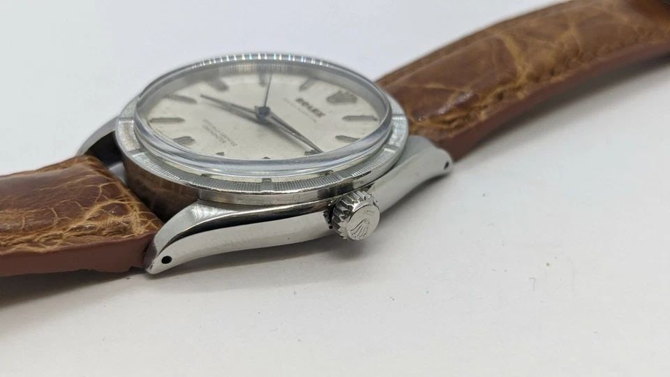 VINTAGE ROLEX OYSTER PERPETUAL 6569 STAINLESS STEEL AUTOMATIC WATCH - 34MM (1 of 2)