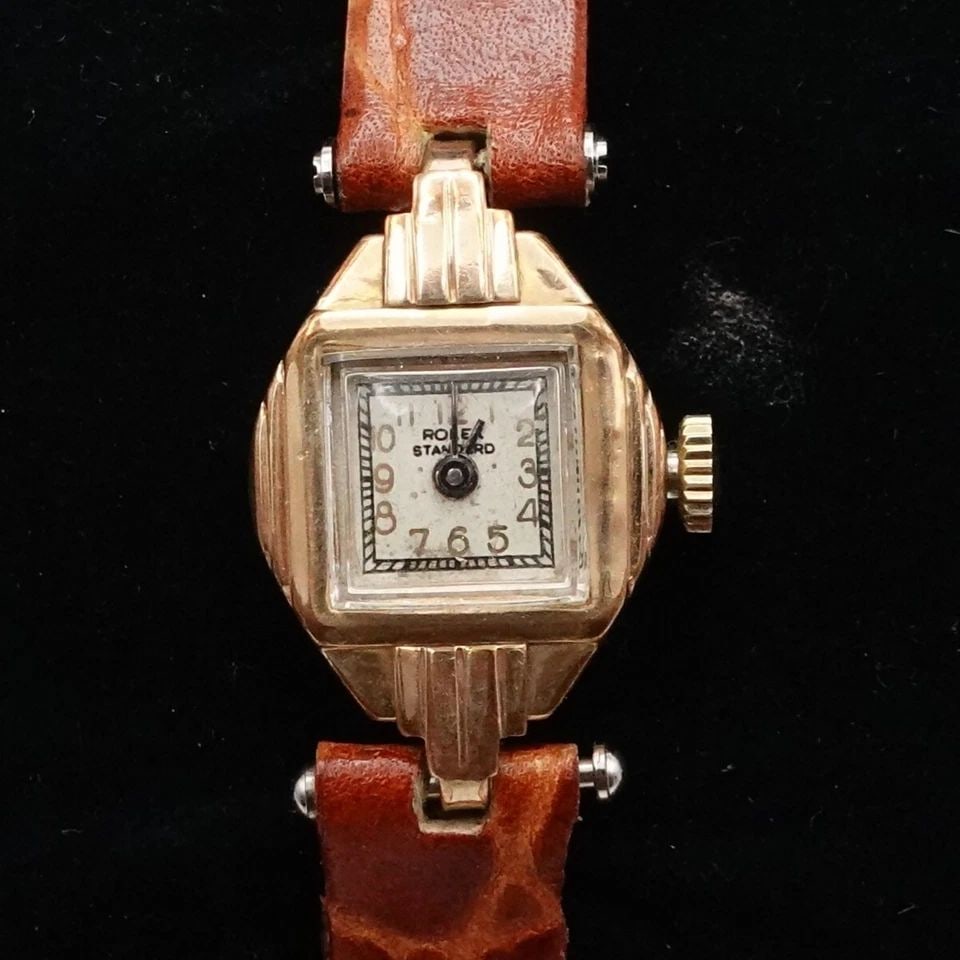 VINTAGE ROLEX STANDARD MANUAL WINDING WATCH - 16MM WITH BOX (1 of 2)