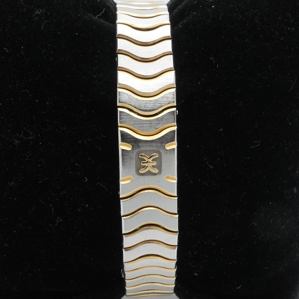 EBEL 166902 SPORT CLASSIC TWO TONE DIAMOND BEZEL QUARTZ WATCH 23MM: EBEL 166902 SPORT CLASSIC TWO TONE DIAMOND BEZEL QUARTZ WATCH 23MM EBEL Sport Classic Two Tone Stainless Steel & 24K Yellow Gold Electroplated Trim Diamond Bezel Quartz Ladies Watch Case Size - 23mm F