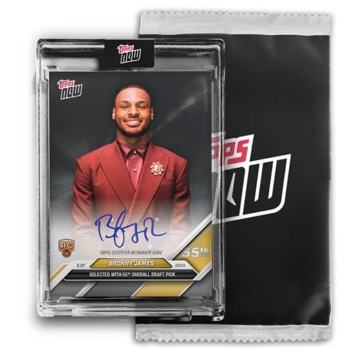 2024 TOPPS NOW D9AUT BRONNY JAMES ON CARD AUTO # TO 99 OR LOWER PACK (1 of 2)