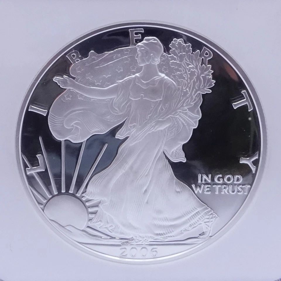 2006 W AMERICAN EAGLE SILVER $1 DOLLAR COIN FIRST STRIKES - NGC PF70 ULTRA CAMEO (1 of 2)