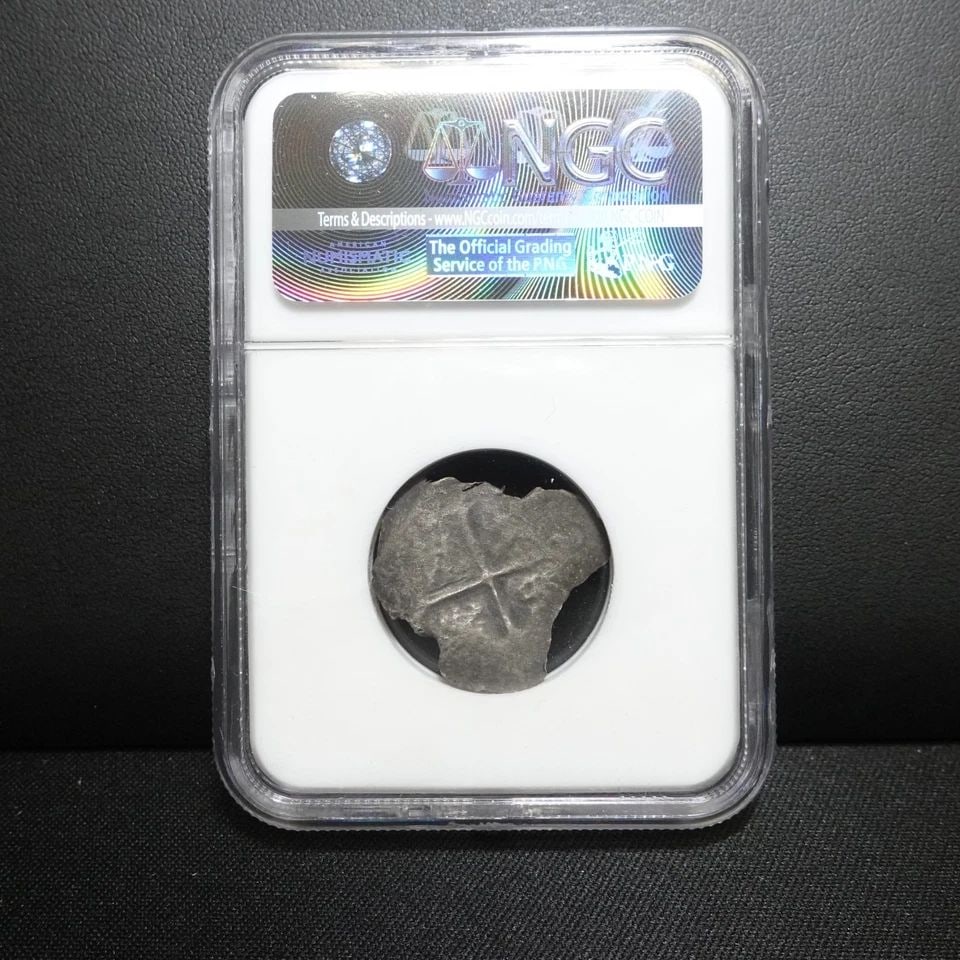 1556-1622 MEXICO 4 REALS NUESTRA SENORA DEL ROSARIO NGC SHIPWRECK EFFECT (1 of 2)