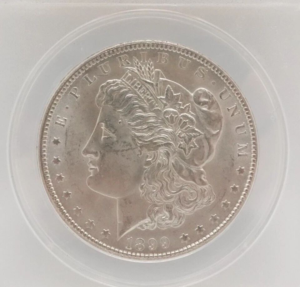 1899 O MORGAN SILVER $1 DOLLAR COIN - ANACS MS 62 (1 of 2)