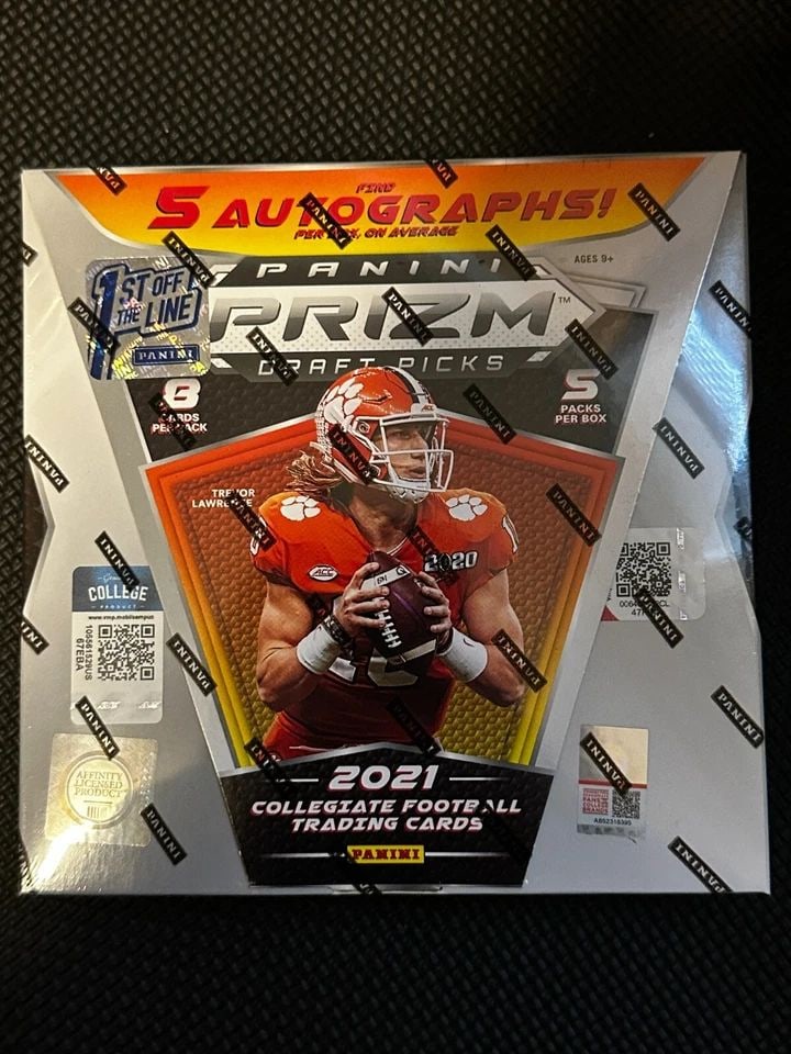 2021 PANINI PRIZM DRAFT PICKS FOOTBALL HOBBY BOX 1ST OFF THE LINE - BRAND NEW (1 of 1)