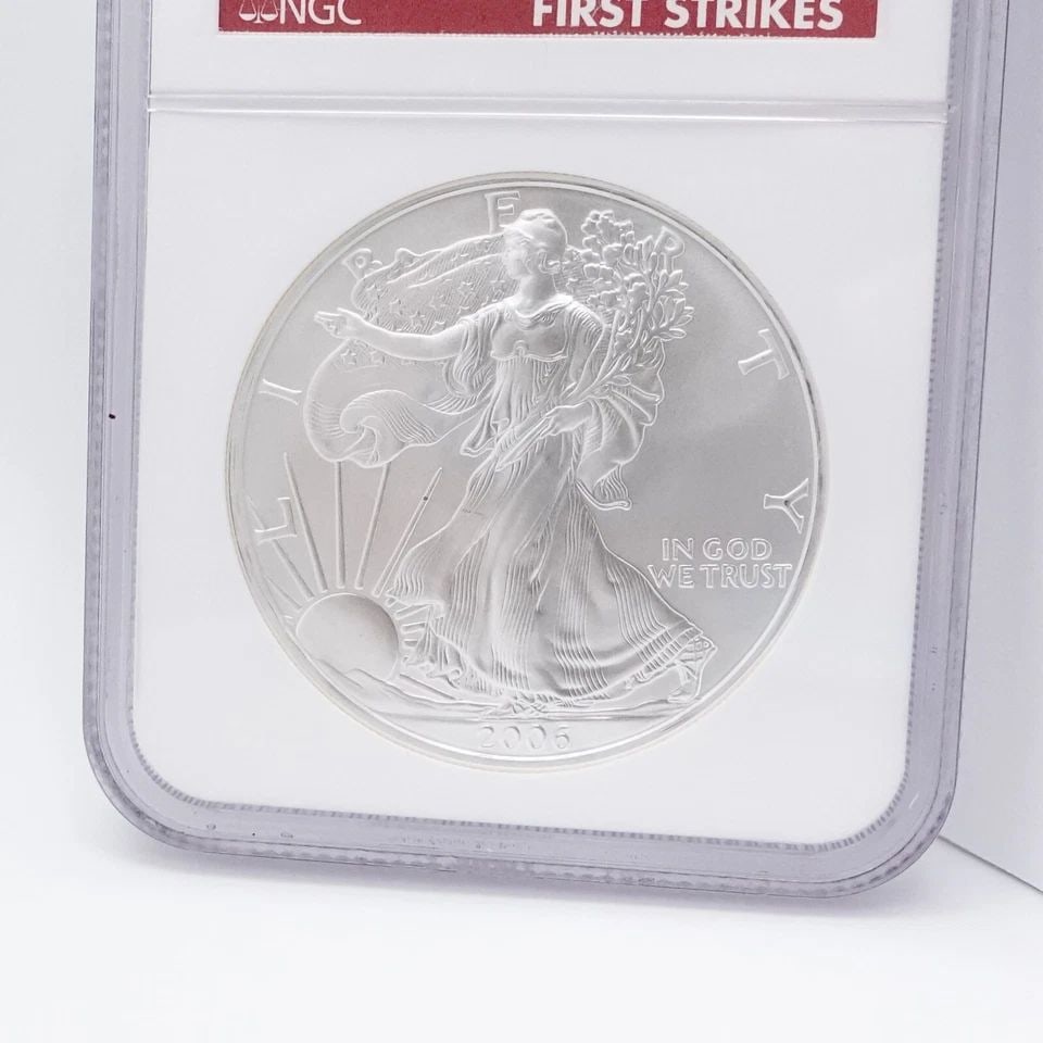 2006 AMERICAN EAGLE SILVER $1 DOLLAR COIN FIRST STRIKES - NGC MS 69 (1 of 1)