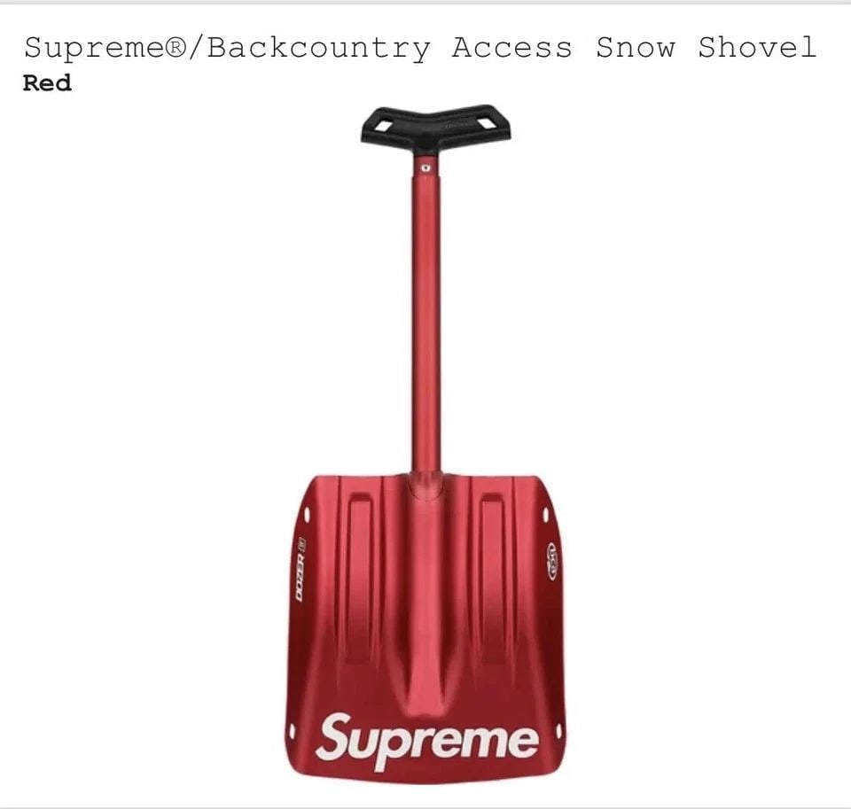 SUPREME BACKCOUNTRY ACCESS SNOW SHOVEL RED - FW22 - BRAND NEW (1 of 1)