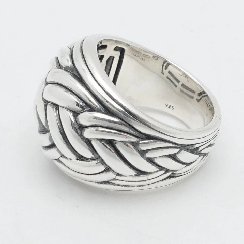 TIFFANY KAY STERLING SILVER ENTWINED BRAIDED ROPE DOME RING SIZE 6 (1 of 2)