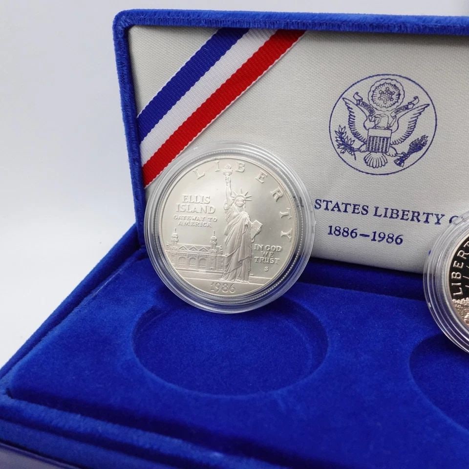 1986 U.S MINT LIBERTY COMMEMORATIVE SILVER PROOF COIN SET - OGP (1 of 1)