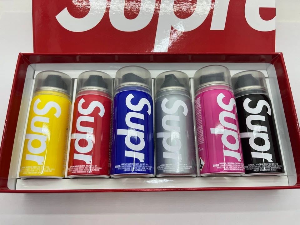 SUPREME MONTANA CANS MINI CAN SET SPRAY PAINT GRAFFITI SS21 STREET ART - NEW (1 of 2)