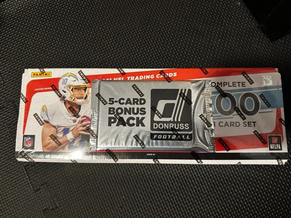 2021 PANINI DONRUSS NFL FANATICS EXCLUSIVE FACTORY SEALED COMPLETE SET + 5 HYPER (1 of 2)
