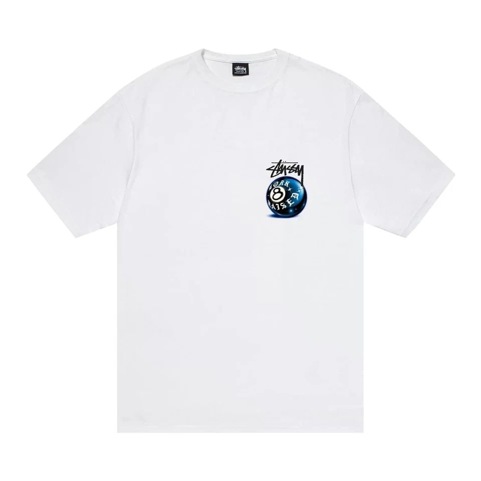 STUSSY BORN X RAISED 8 BALL TEE SIZE - S - BRAND NEW W/TAGS & RECEIPT (1 of 1)