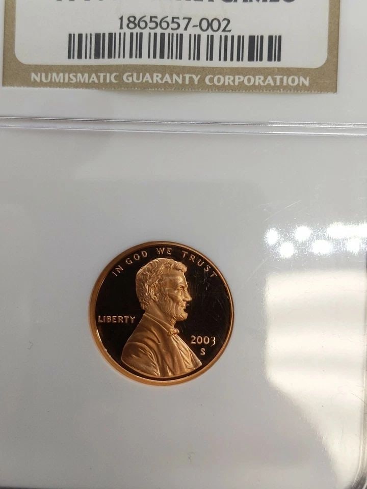 2003-S LINCOLN CENT 1C MEMORIAL REVERSE NGC PF 70 RD ULTRA CAMEO (1 of 2)