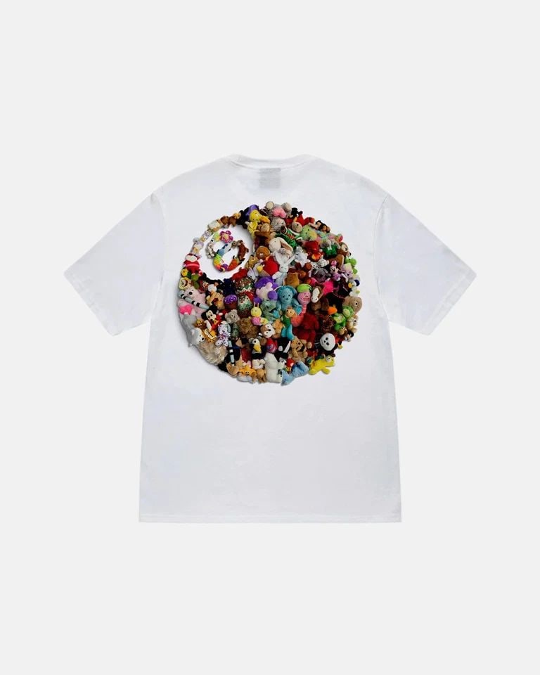 STUSSY PLUSH TEE WHITE SS23 MEN'S SIZE S,M,XL BRAND NEW - SHIP FAST (1 of 1)