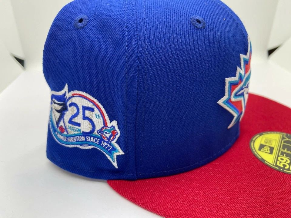 NEW ERA 59FIFTY TORONTO BLUE JAYS 25TH ANNIVERSARY PATCH HAT - 7 1/8 - HAT CLUB (1 of 1)
