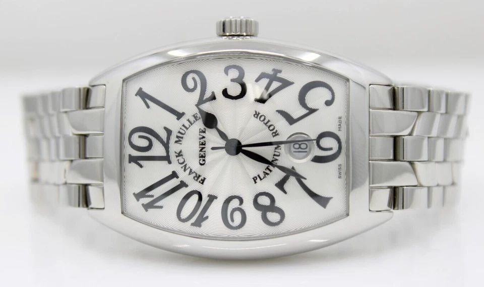 FRANCK MULLER CINTREE CURVEX 36MM WHITE DIAL MEN'S WATCH W/ BOX 7880 SC DT AC O (1 of 2)