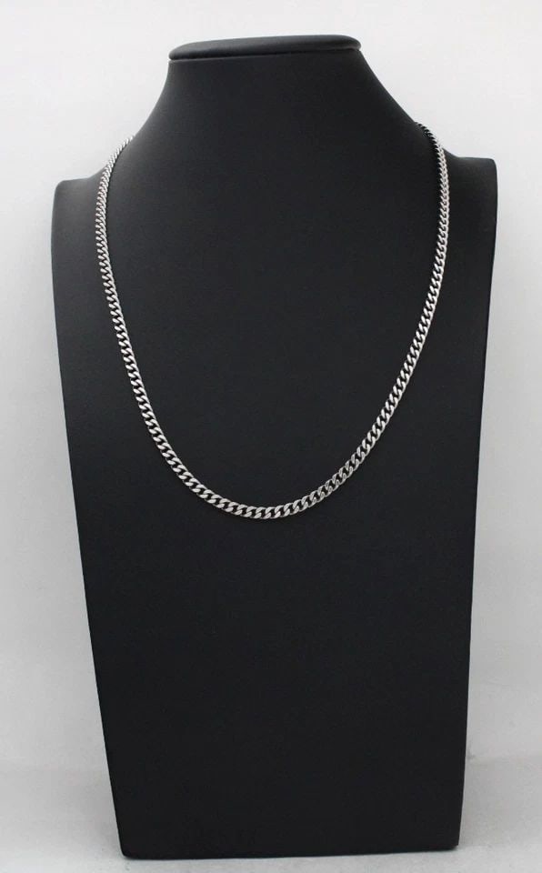 PLATINUM 850 4.5MM CUBAN LINK CHAIN NECKLACE 20" - 40.4 GRAMS (1 of 2)
