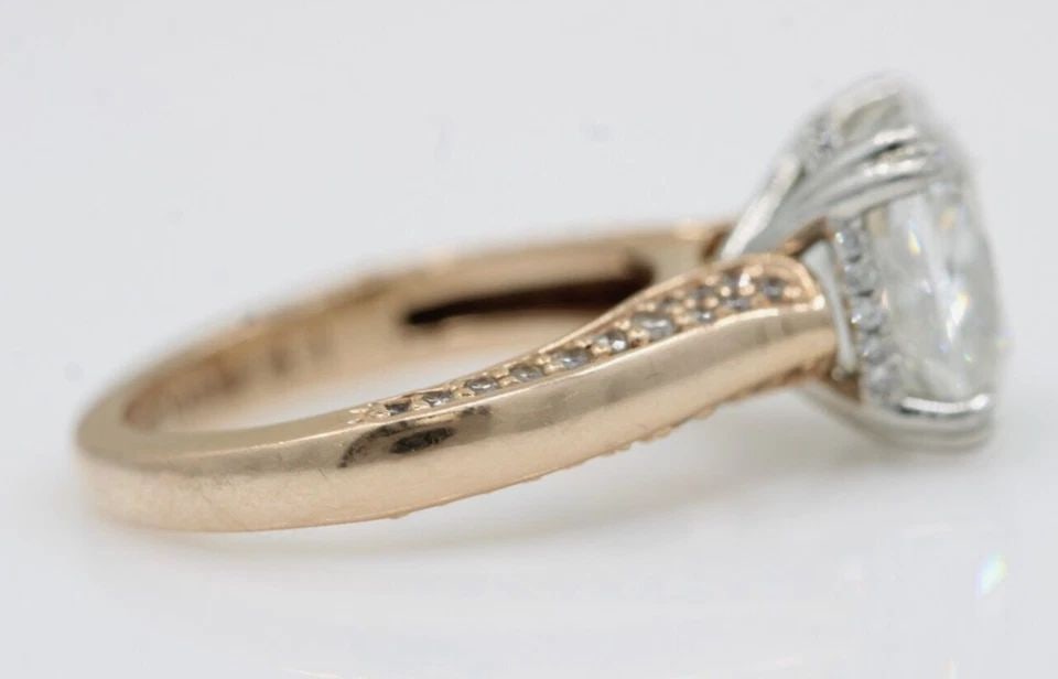 14K ROSE GOLD IGI 4.23 CT VS1 CUSHION LAB GROWN DIAMOND ENGAGEMENT RING SIZE 5: 14K ROSE GOLD IGI 4.23 CT VS1 CUSHION LAB GROWN DIAMOND ENGAGEMENT RING SIZE 5 14K ROSE GOLD IGI 4.23 CT VS1 CUSHION LAB GROWN DIAMOND ENGAGEMENT RING SIZE 5 Description 14K Rose Gold IGI 4.23 ct VS1 