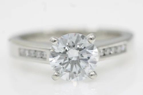 JAMES ALLEN PLATINUM 950 IGI VS1 H 1.44 TCW LAB GROWN DIAMOND ENGAGEMENT RING (1 of 2)