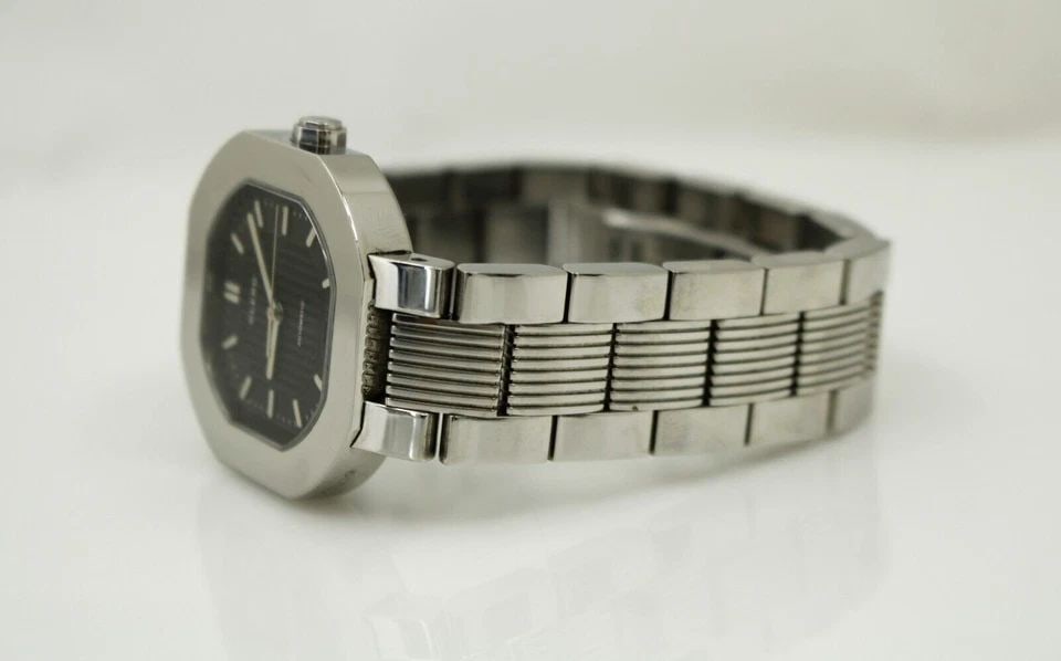 CLERC CHRONOMETER STAINLESS 35MM BLACK DATE DIAL AUTOMATIC WATCH 9802 (1 of 2)