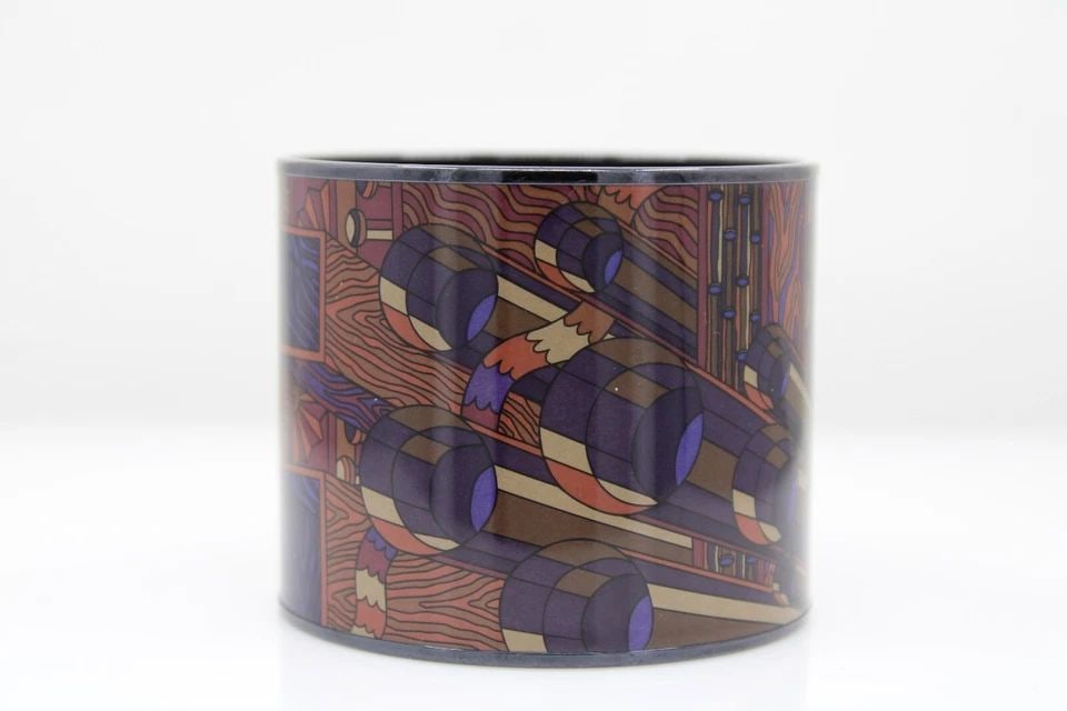 HERMES PURPLE & BLUE MANCHETTE PIANO MEGA WIDE ENAMEL BANGLE BRACELET SZ 7": HERMES PURPLE & BLUE MANCHETTE PIANO MEGA WIDE ENAMEL BANGLE BRACELET SZ 7" HERMES PURPLE & BLUE MANCHETTE PIANO MEGA WIDE ENAMEL BANGLE BRACELET SZ 7" Description Hermes Purple & Blue Manchette Piano