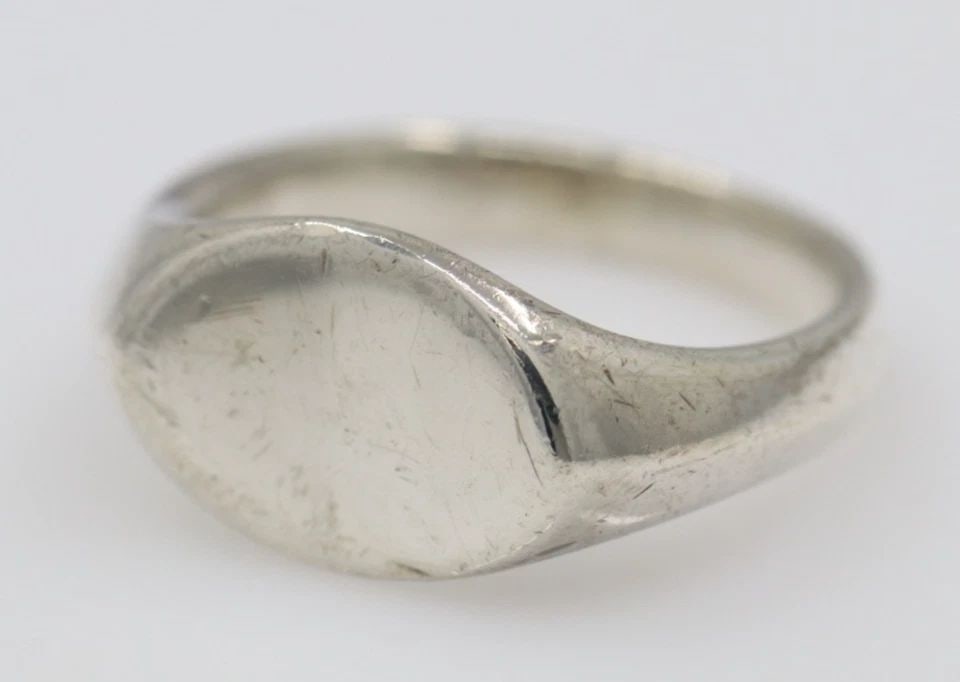 TIFFANY & CO ELSA PERETTI STERLING SILVER SIGNET RING SIZE 6.5 - 6.2 GRAMS (1 of 2)