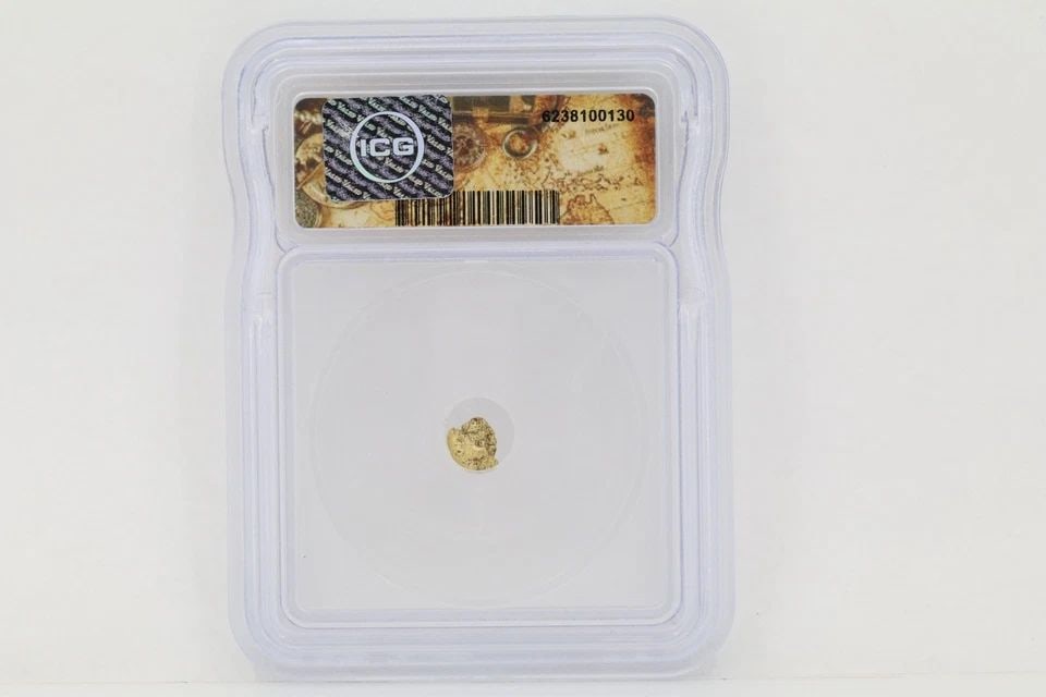 ICG GRADED CERTIFIED GENUINE NATURAL GOLD NUGGET 1 GRAM SLABBED (1 of 2)