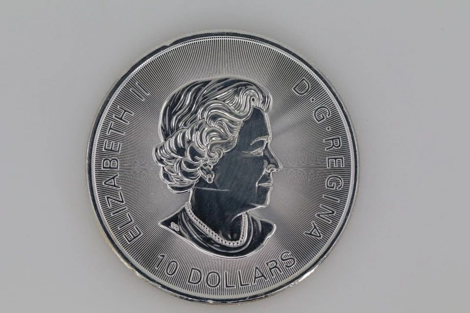 2019 CANADIAN MINT 2 OZ .9999 FINE SILVER $10 TWIN MAPLE LEAVES (1 of 2)