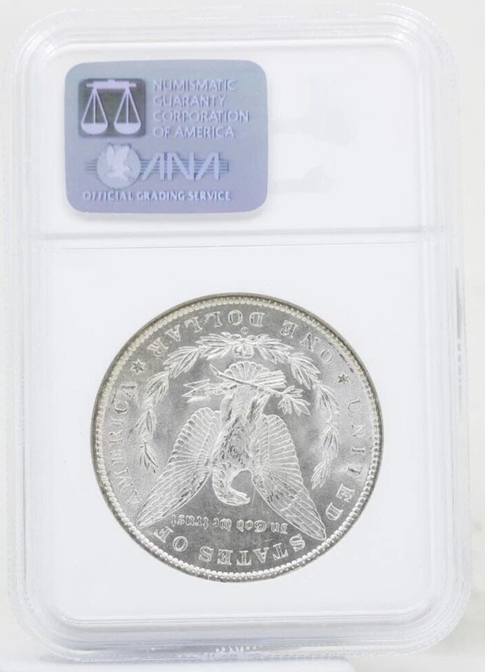 1883 O MORGAN SILVER DOLLAR NGC MS-64 OLD NGC HOLDER (1 of 2)