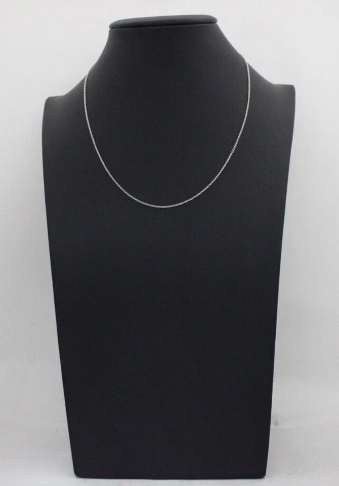 TIFFANY & CO. STERLING SILVER CHAIN ROLO NECKLACE 16" - 1.3 GRAMS: TIFFANY & CO. STERLING SILVER CHAIN ROLO NECKLACE 16" - 1.3 GRAMS Description Tiffany & Co. Sterling Silver Chain Rolo Necklace 16" Necklace is in good condition. May show signs of wear and/or tear. A