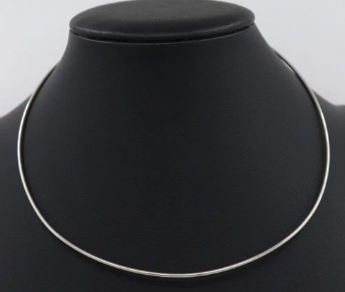 JAMES AVERY STERLING SILVER WIRE HOOK-ON COLLAR NECKLACE 16" (1 of 1)
