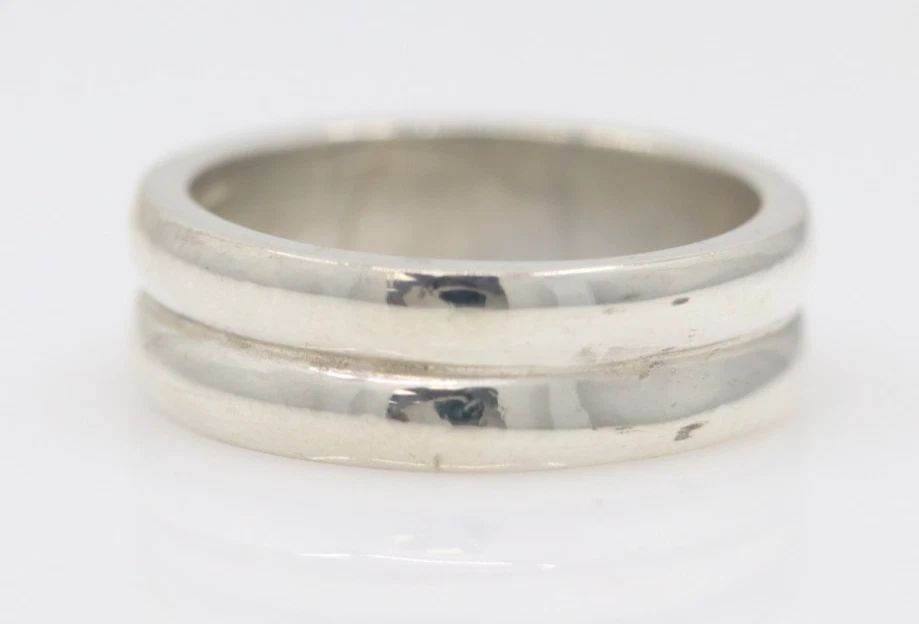 MIGNON FAGET STERLING SILVER 6MM BAND RING SIZE 6.5 (1 of 2)