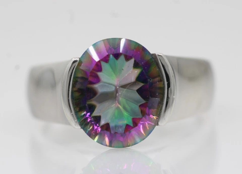 STERLING SILVER MYSTIC TOPAZ NECKLACE/PENDANT, EARRINGS & RING SET 17.1 GRAMS: STERLING SILVER MYSTIC TOPAZ NECKLACE/PENDANT, EARRINGS & RING SET 17.1 GRAMS Description Sterling Silver Mystic Topaz Necklace/Pendant, Earrings & Ring Set Necklace/pendant, earrings & ring is in goo