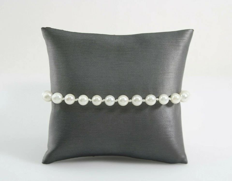 STERLING SILVER 5.5 MM CULTURED PEARL 7 INCH BRACELET (1 of 2)