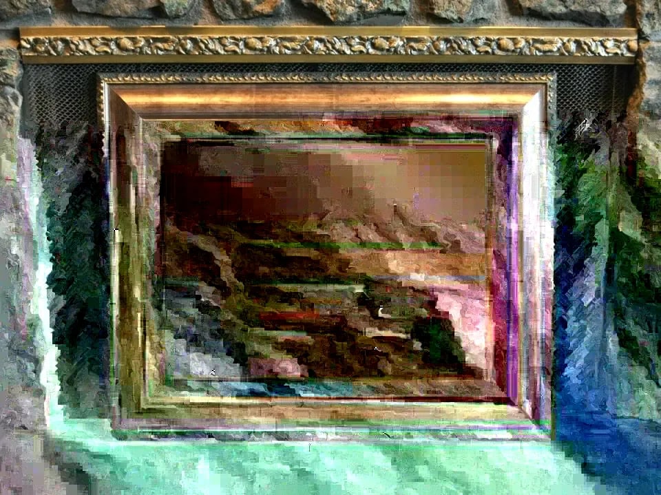 ALASKA LANDSCAPE OIL PAINTING - MOUNTAINS BRAIDED RIVERS DENALI - JANET LOVELESS: ALASKA LANDSCAPE OIL PAINTING - MOUNTAINS BRAIDED RIVERS DENALI - JANET LOVELESS Item Description: This impressionist oil painting was done by Oklahoma artist Janet Loveless. It shows a snow capped mo