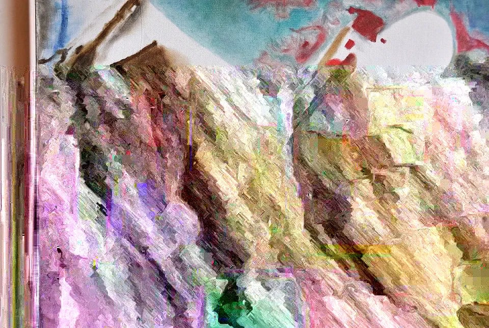 IRENA D. GRIEZE - ORIGINAL ABSTRACT PAINTING - LITHUANIAN ARTIST - GREENS BLUES: IRENA D. GRIEZE - ORIGINAL ABSTRACT PAINTING - LITHUANIAN ARTIST - GREENS BLUES Item Description: This original abstract painting was done by Lithuanian artist Irena D. Grieze. It is on canvas and has