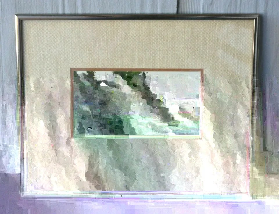 CARL J DALIO WATERCOLOR PAINTING - "BELOW MOUNT EVANS" COLORADO FRAMED (1 of 2)