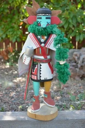 VINTAGE HOPI KACHINA - MORNING KACHINA - 16" TALL - SIGNED - 2