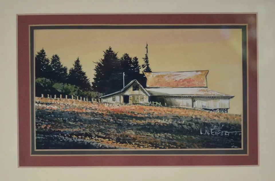 LARRY EIFERT - ORIGINAL RURAL LANDSCAPE PAINTING OLD BARN - FERNDALE CALIFORNIA (1 of 2)