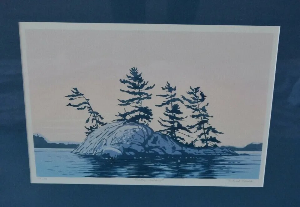 SIGNED SERIGRAPH PRINT - MANITOULIN ISLAND ONTARIO CANADA - RICHARD EDWARDS (1 of 2)