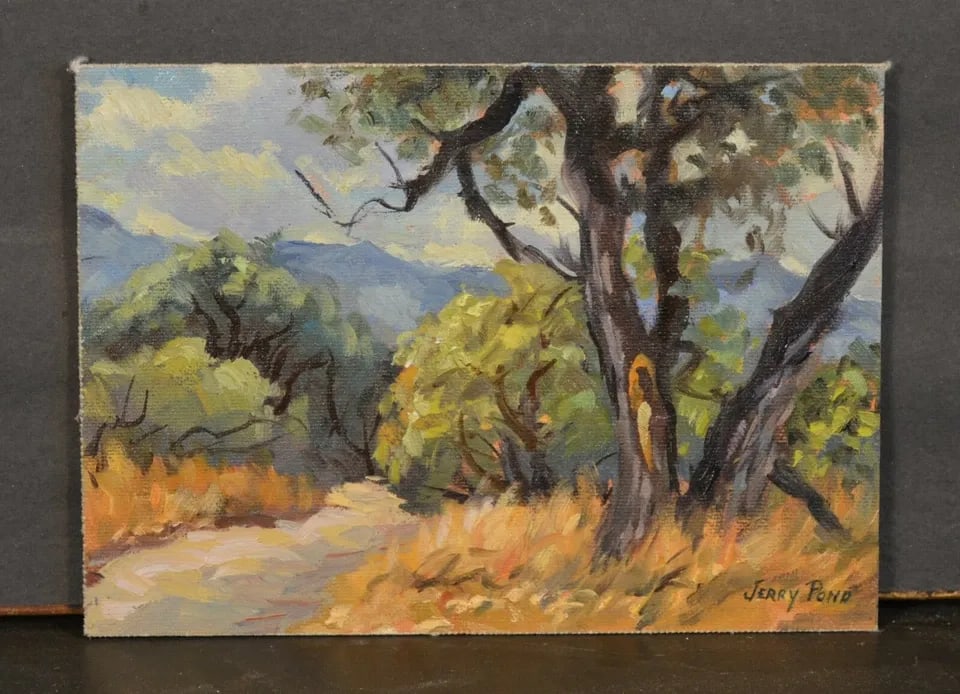 IMPRESSIONIST OIL PAINTING SOUTHWEST VERDE VALLEY AZ - JERRY W. POND (1 of 2)