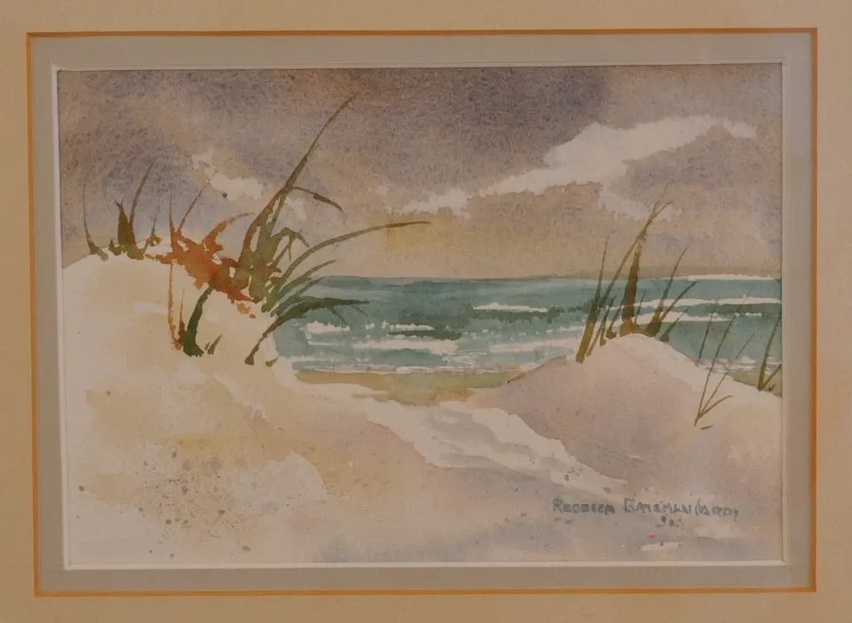 REBECCA BATEMAN HARDY - WATERCOLOR SEASCAPE - JACKSONVILLE BEACH - FLORIDA (1 of 2)