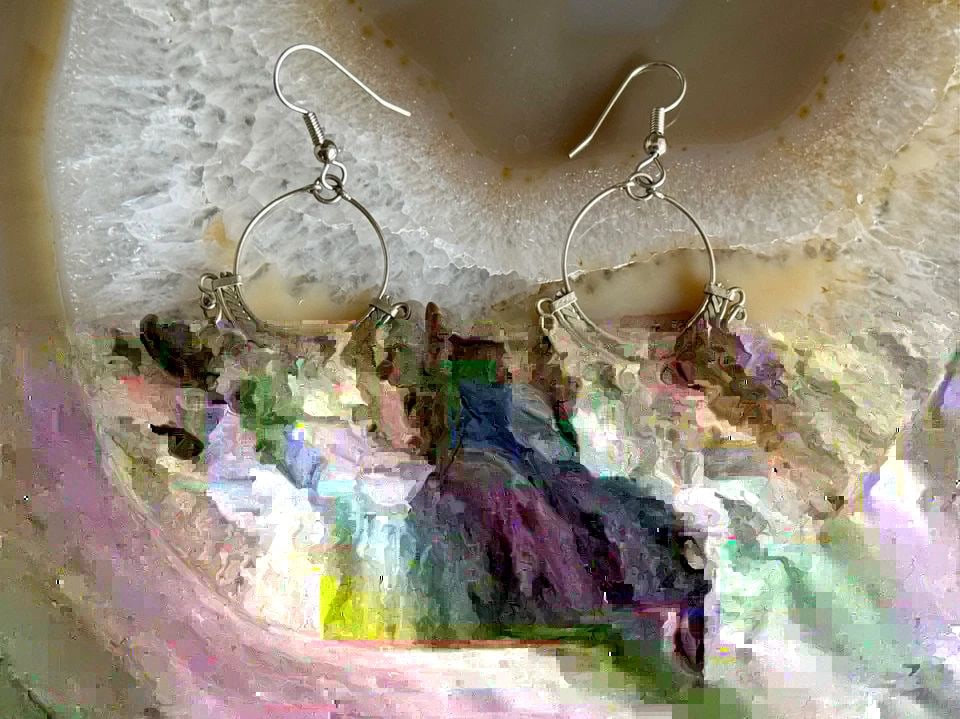 VINTAGE NAVAJO STERLING SILVER W STONES, BEADS AND SHELL BIRDS EARRINGS 3" DROP: VINTAGE NAVAJO STERLING SILVER W STONES, BEADS AND SHELL BIRDS EARRINGS 3" DROP Vintage Navajo Sterling Silver w Stones, Beads and Shell Birds Earrings 3" drop .