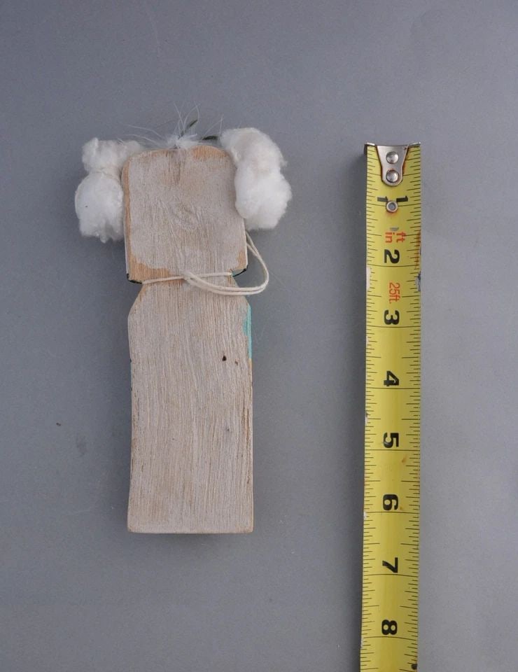 VINTAGE HOPI FLAT WHITE HAIR KACHINA - 6.5" TALL (1 of 2)