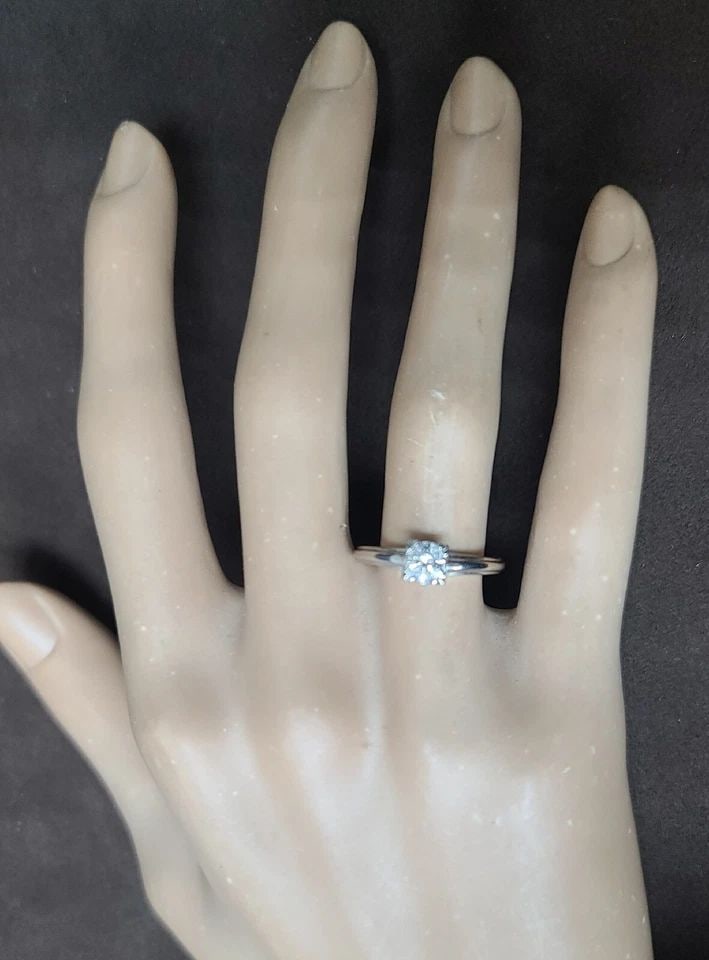 0.45CT. PALLADIUM VINTAGE ENGAGEMENT RING NATURAL EURO CUT ROUND DIAMOND H-I1: 0.45CT. PALLADIUM VINTAGE ENGAGEMENT RING NATURAL EURO CUT ROUND DIAMOND H-I1 This beautiful vintage engagement ring features a stunning 0.45ct natural round diamond with a H-I1 color grade. The solit