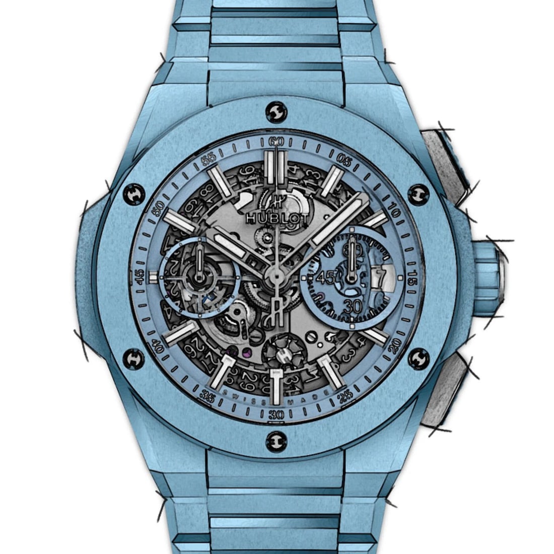 NEW HUBLOT BIG BANG 42 MM CERAMIC AUTOMATIC 42 MM WATCH 451.EX.5120.EX: NEW HUBLOT BIG BANG 42 MM CERAMIC AUTOMATIC 42 MM WATCH Manufacturer Hublot Category Big Bang 42 mm Reference Number 451.EX.5120.EX Band Type Integrated Box Yes Condition New with tags Crystal Scratch