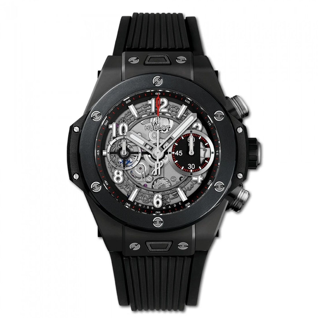 NEW HUBLOT BIG BANG UNICO CERAMIC AUTOMATIC 42 MM BLACK WATCH 441.CI.1170.RX (1 of 2)
