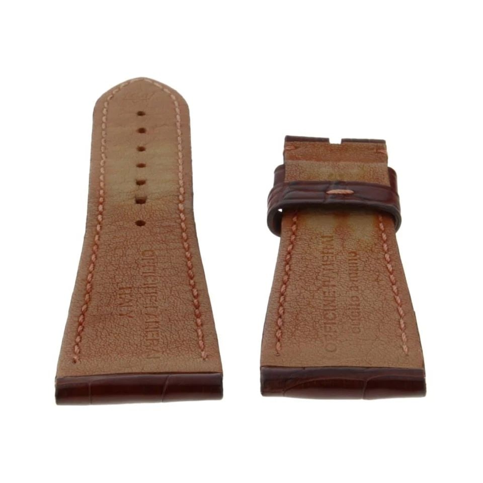 PANERAI ORIGINAL FACTORY 24X21MM MENS CALF-SKIN BROWN STRAP NEVER WORN: PANERAI ORIGINAL FACTORY 24X21MM MENS CALF-SKIN BROWN STRAP NEVER WORN Manufacturer Rolex Reference Number 24x21mm Additional Keywords Original Factory Band Color Brown Band Type Calf Skin Features Ge