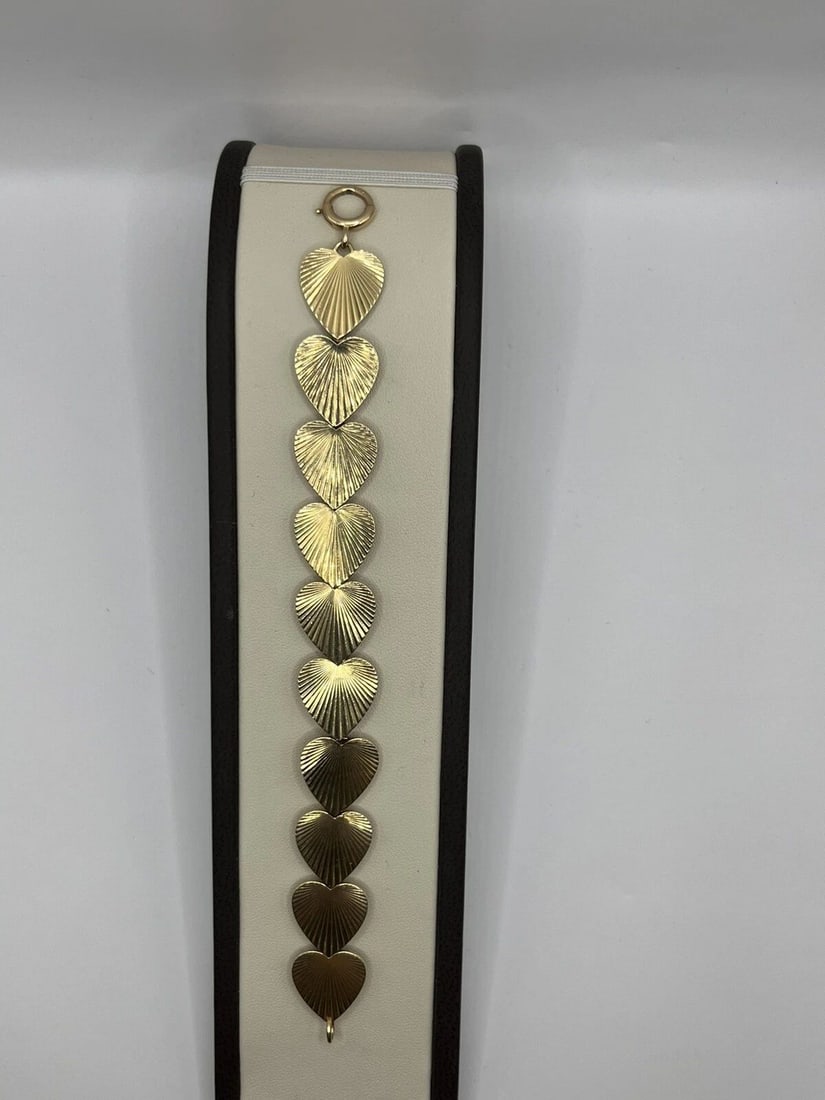 TIFFANY & CO GOLD HEART VINTAGE BRACELET (1 of 1)